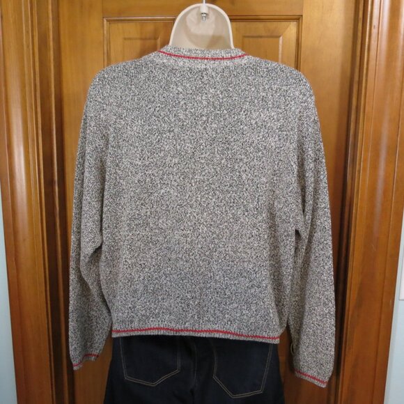 Coldwater Creek Brown Heather Sweater Crew Neck Long Sleeve Size Large - Picture 5 of 8